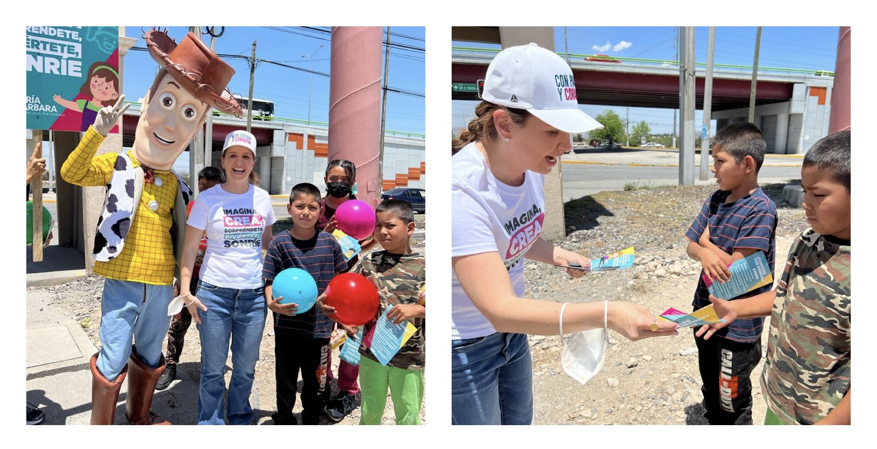 Celebra María Bárbara Cepeda a las niñas y niños del Distrito 14