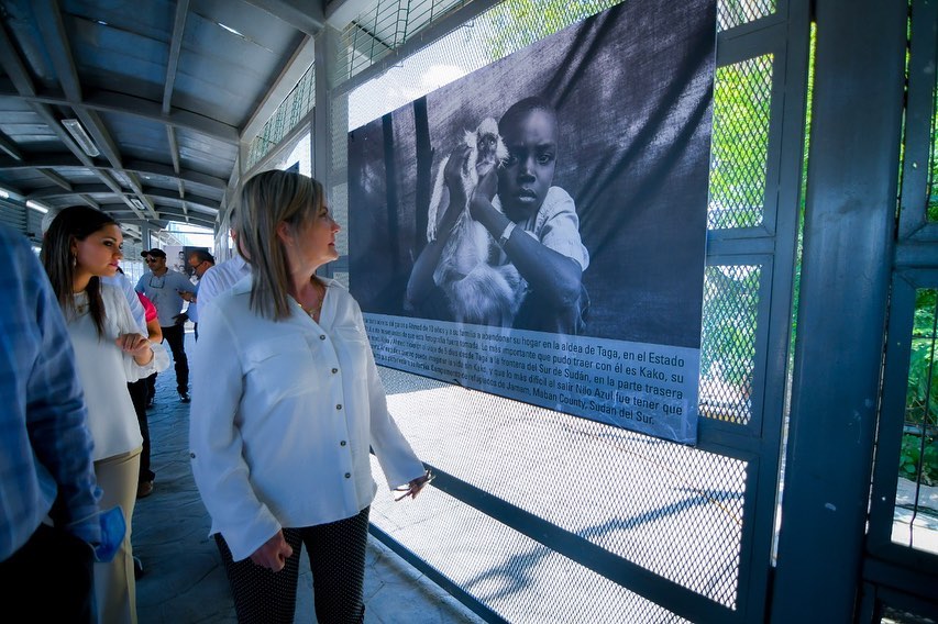 Inauguran exposición fotográfica en el puente internacional de Piedras Negras
