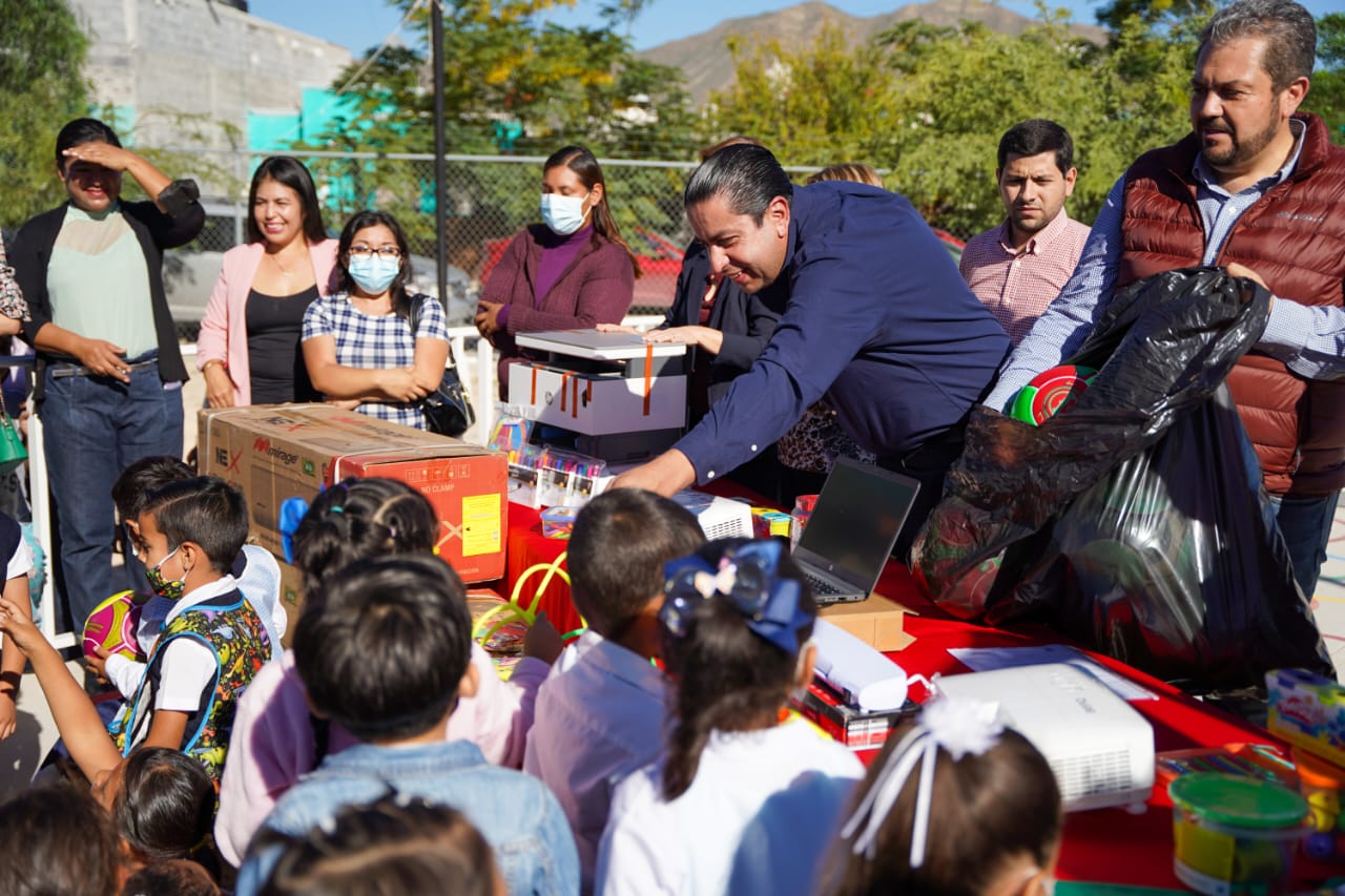 Mejora tu Escuela llega al Jardín de Niños de la colonia Cactus, en Ramos Arizpe