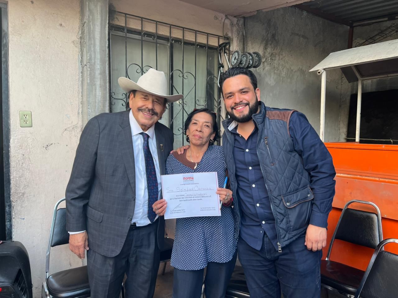 Instalan Armando Guadiana y Alberto Hurtado comités vecinales en Saltillo