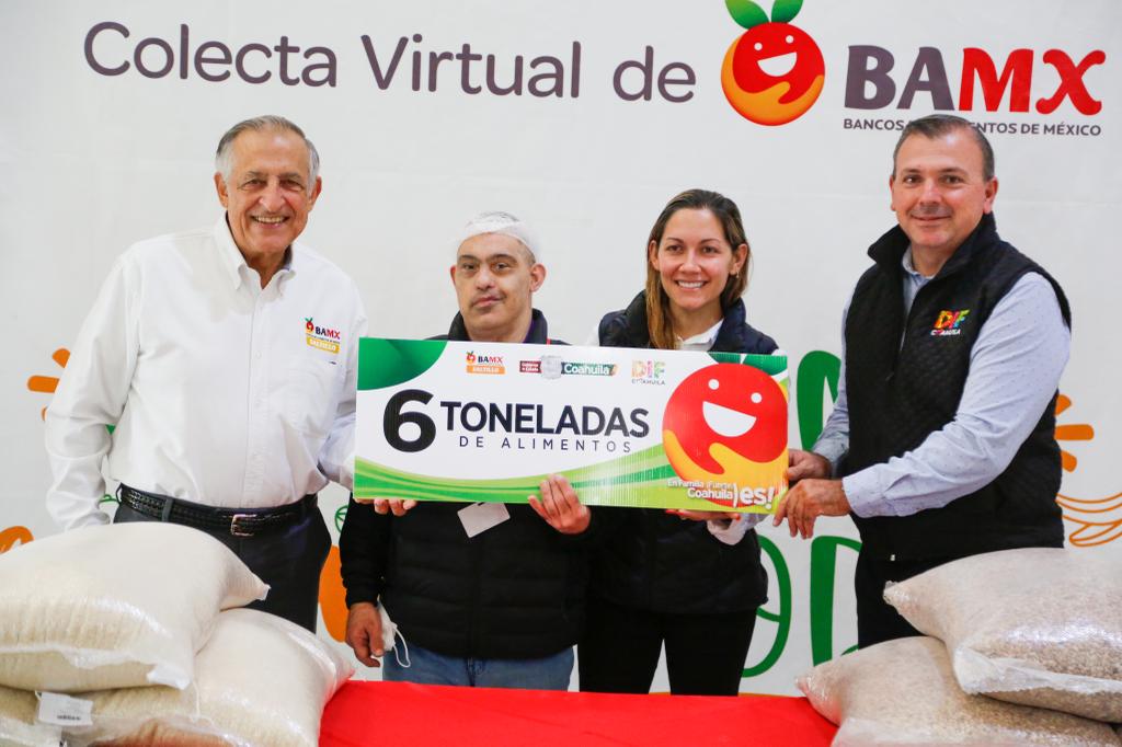 Ha entregado DIF Coahuila 34 toneladas de apoyo al Banco de Alimentos