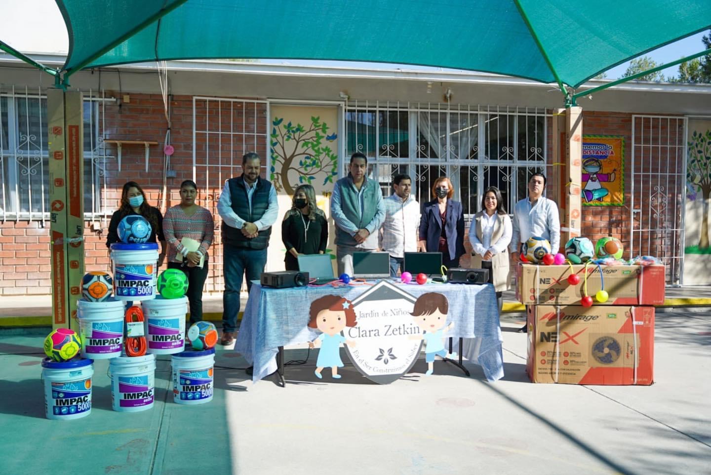 “Mejora tu escuela” y “Escuelas al 50” beneficia al kínder Clara Zetkin