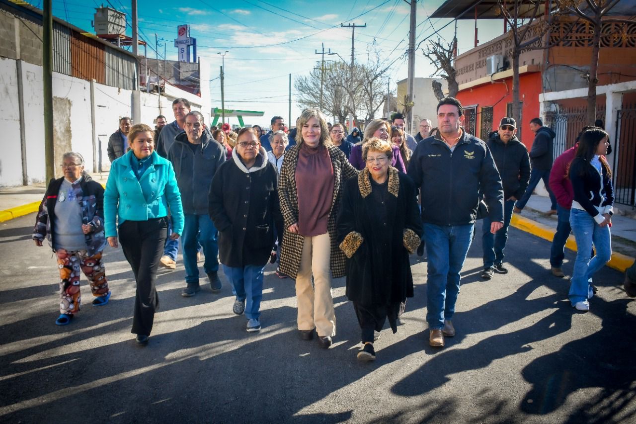 Entrega Norma Treviño pavimentación en Privada Blanca; invierten 1.4 mdp