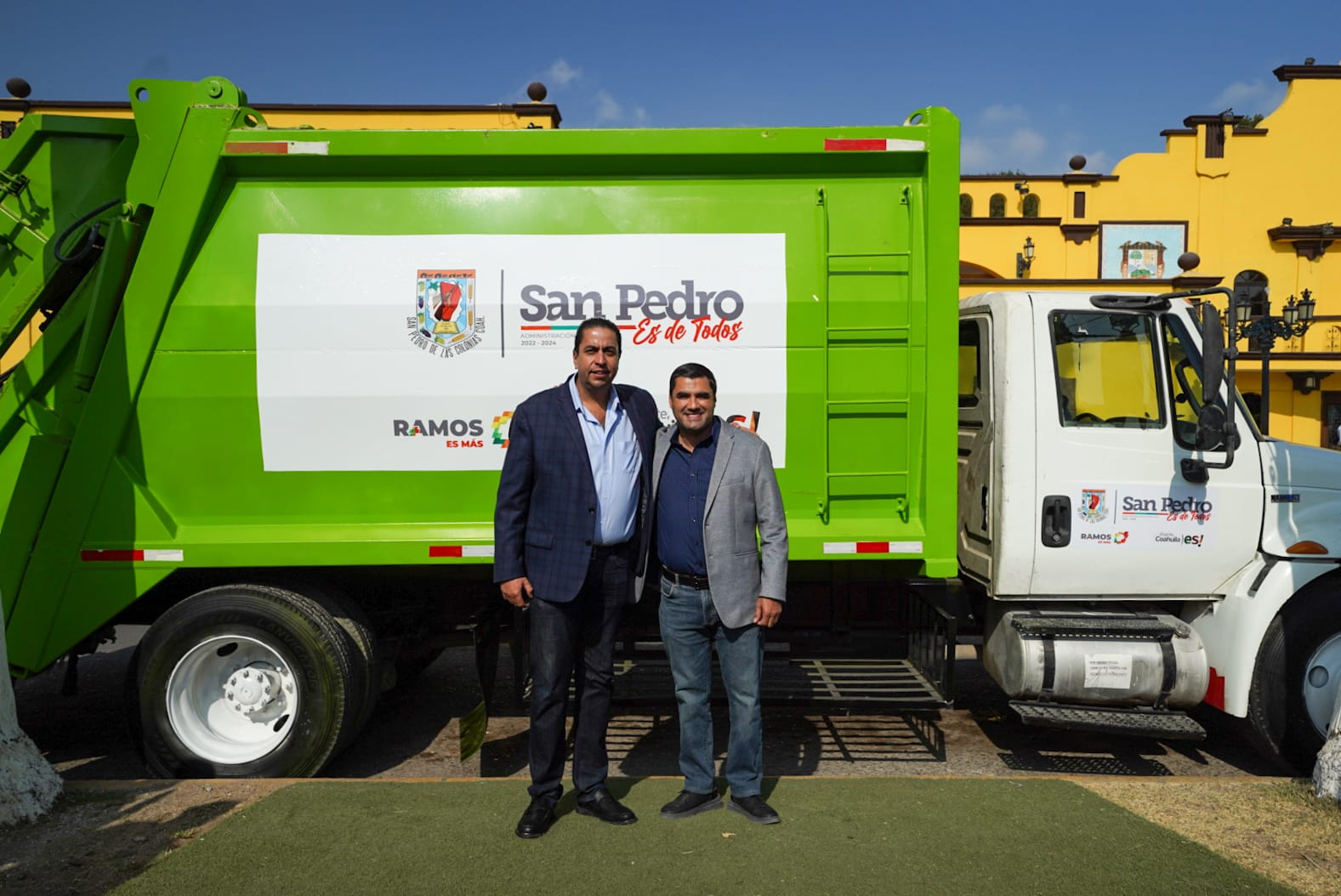 Dona Ramos Arizpe camión recolector de basura a San Pedro