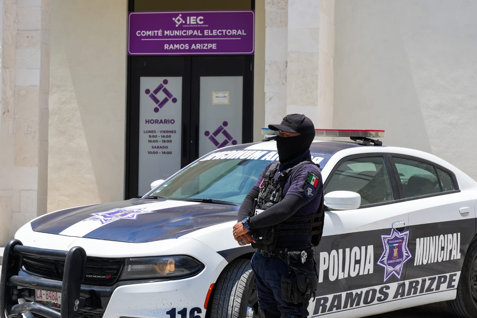 Se suma Ramos Arizpe a estrategia de seguridad en la jornada electoral