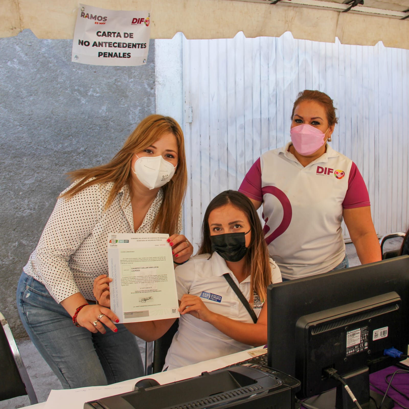 Regalarán cartas de no antecedentes penales en el DIF Ramos Arizpe