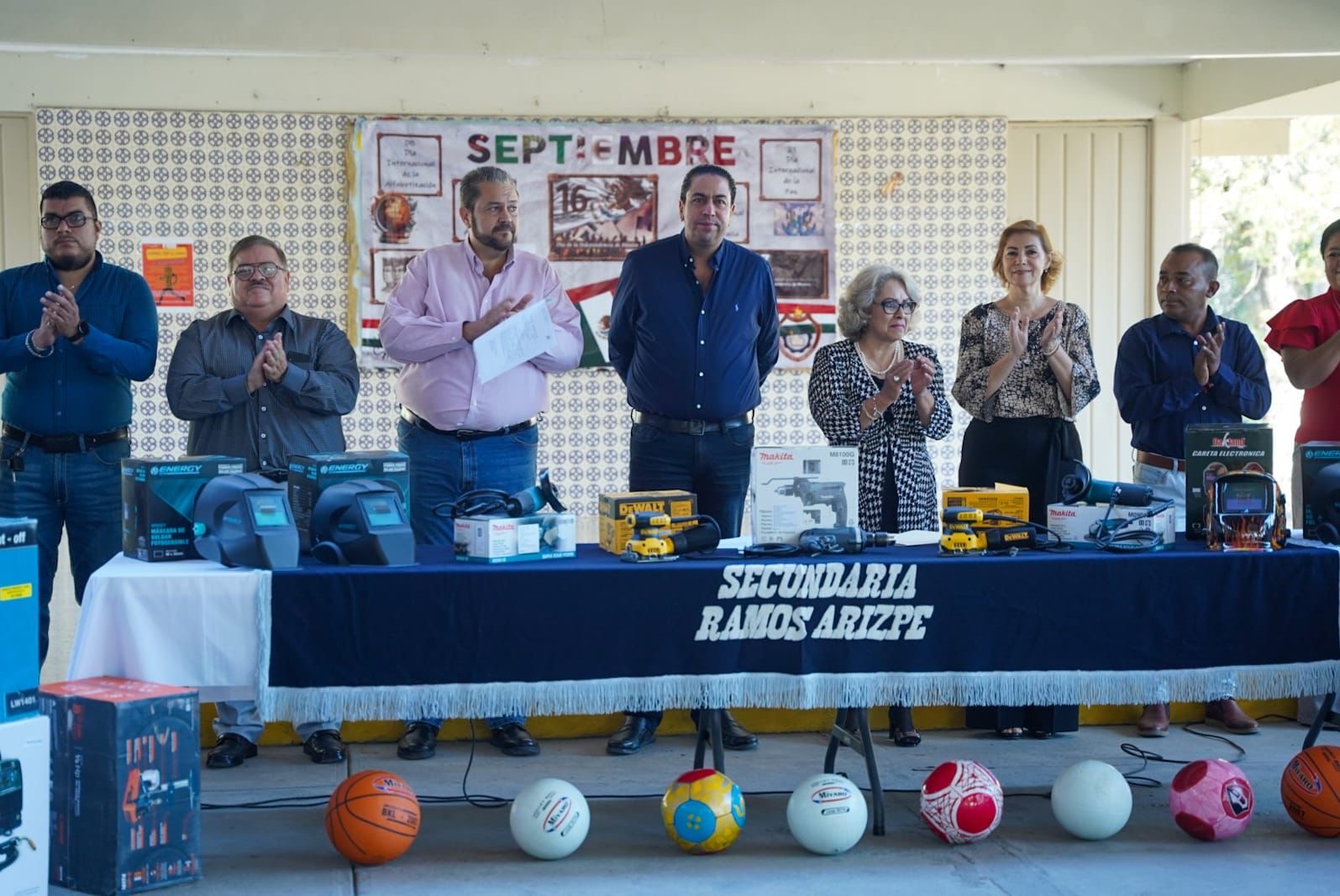 Equipan secundaria técnica Ramos Arizpe con “Mejora tu escuela”