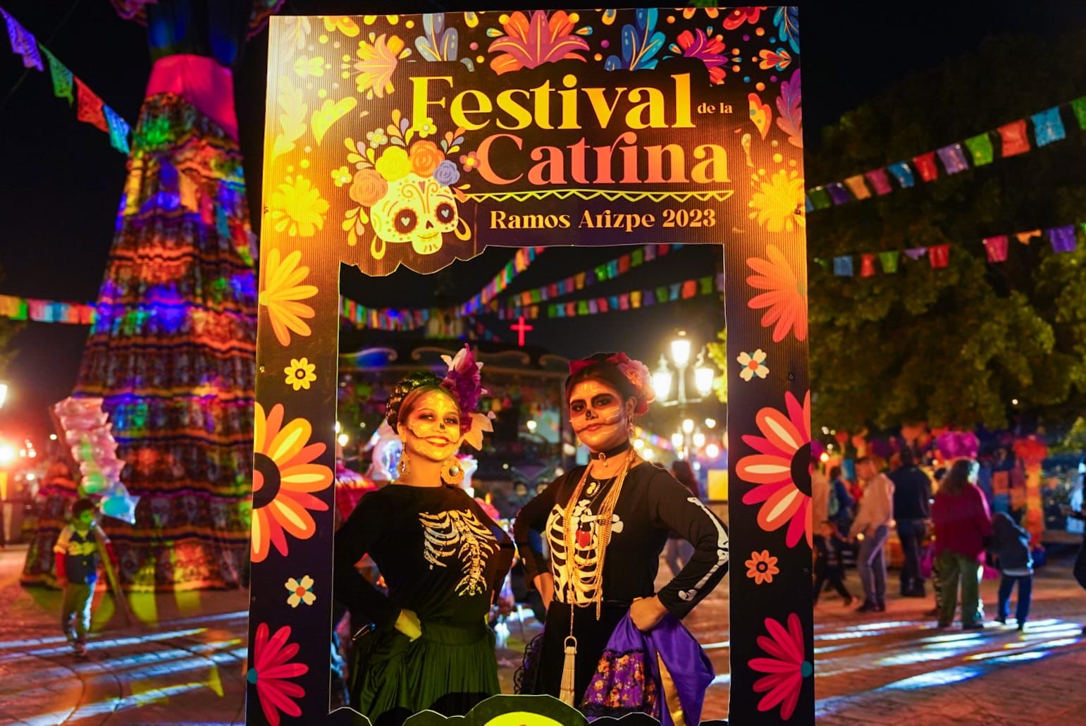 Concluye con éxito “festival de la catrina” en Ramos Arizpe