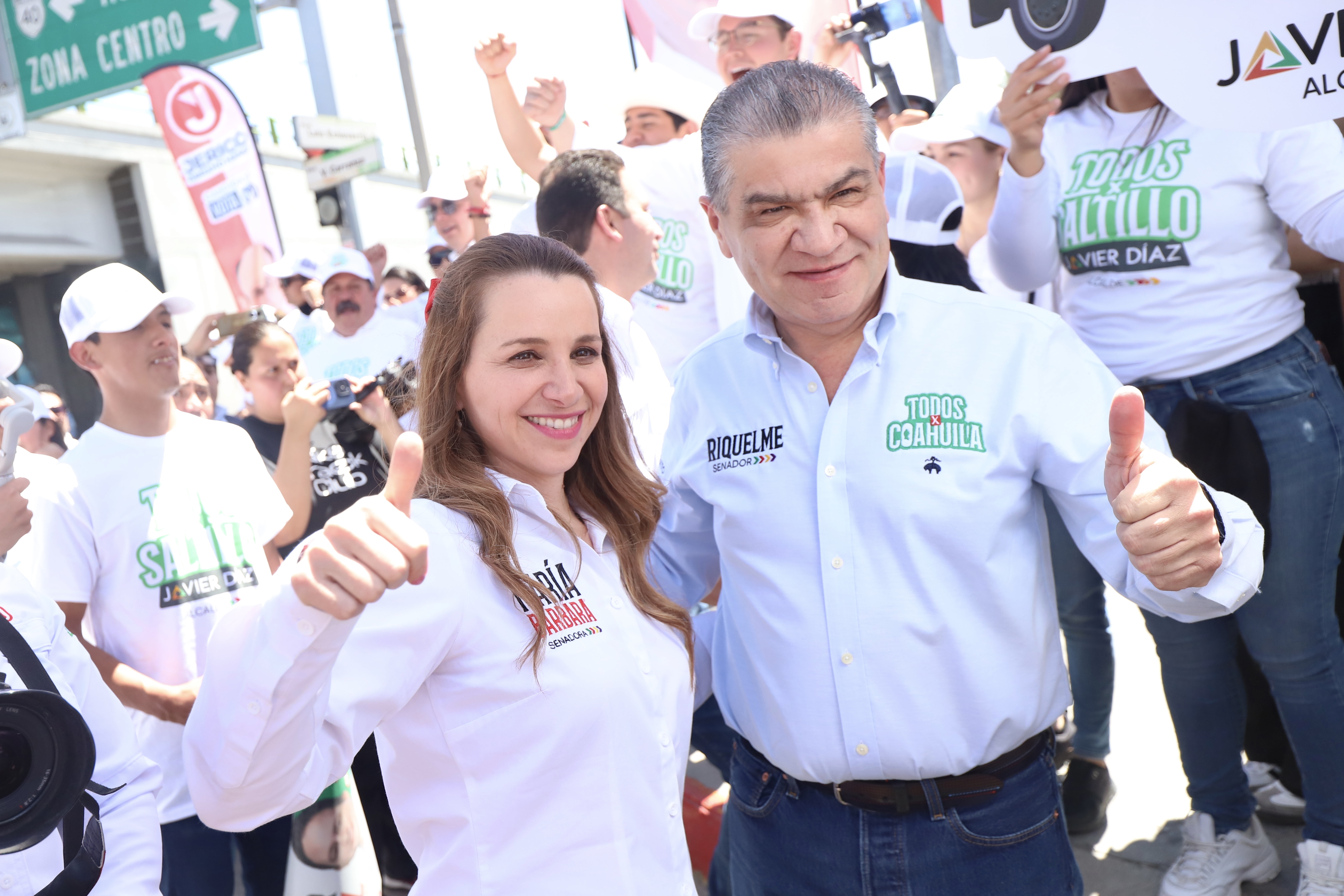 Refrendan María Bárbara y Riquelme compromiso con los trabajadores de Coahuila