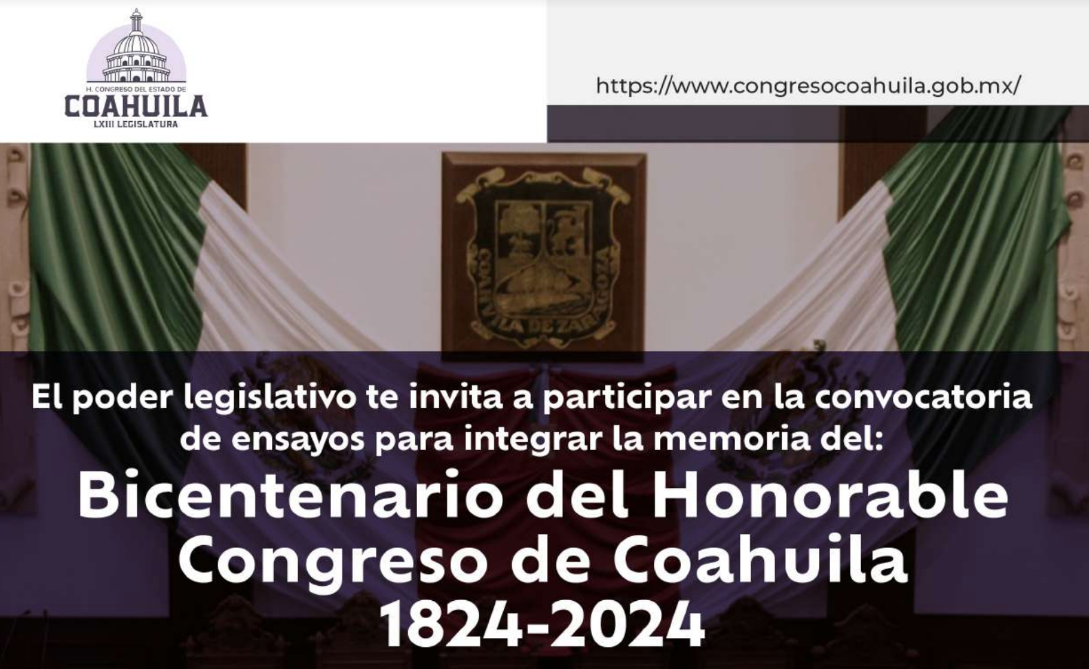 Invitan a participar con ensayo en el marco del Bicentenario del Congreso