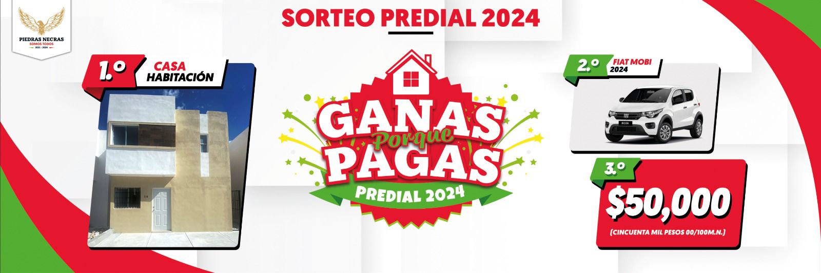 Este viernes 7 de junio se realizará el sorteo predial “Ganas porque Pagas”