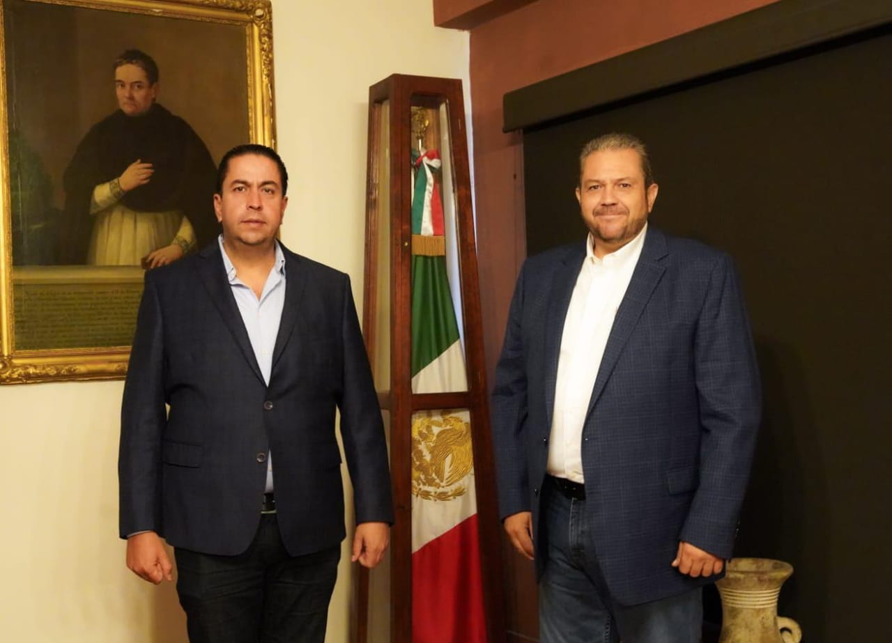 Recibe Chema Morales a alcalde electo Tomás Gutiérrez