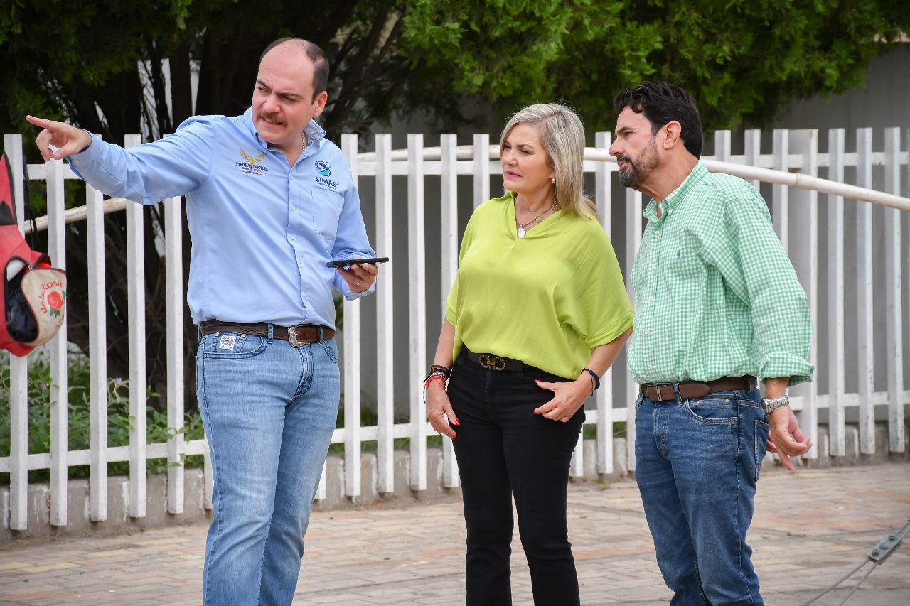 Supervisa Norma Treviño avance de obra de drenaje