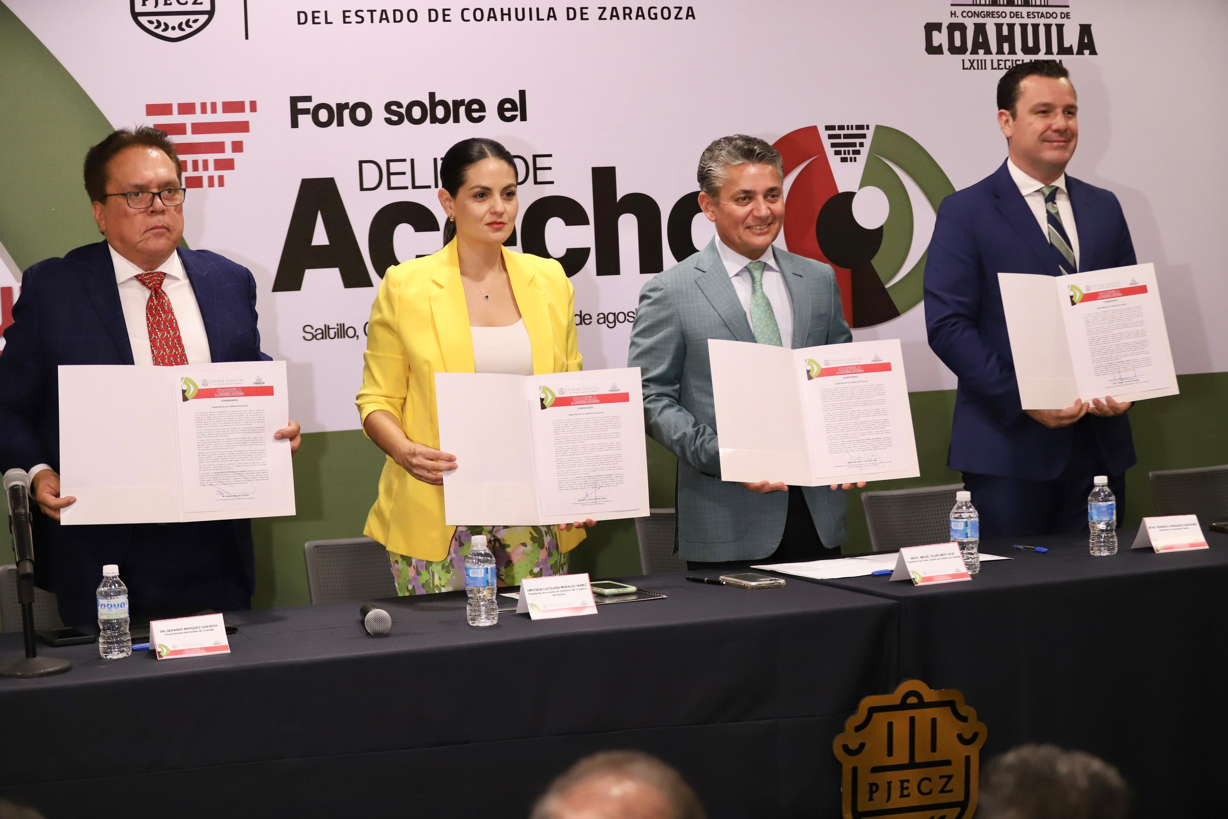 Realizan Poder Judicial y Congreso del estado foro sobre el delito de acecho