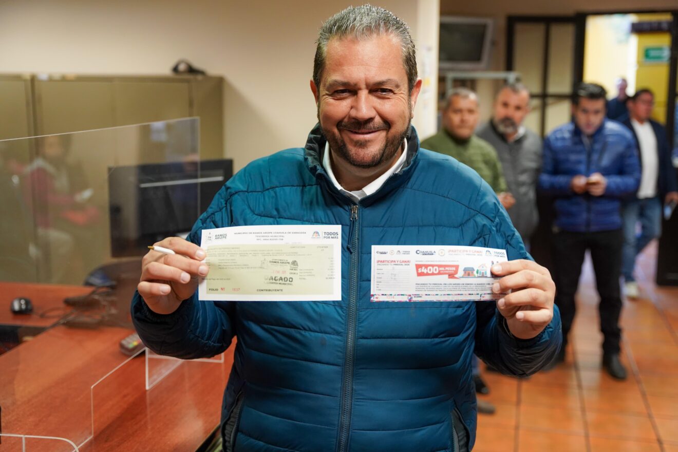 Pone el ejemplo Tomás Gutiérrez en pago de predial