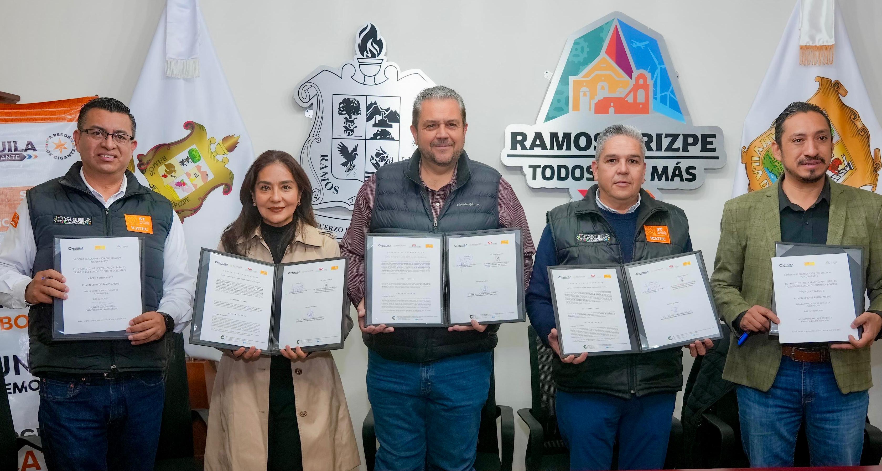 Ramos Arizpe apuesta por el crecimiento de su gente con alianza DIF–ICATEC