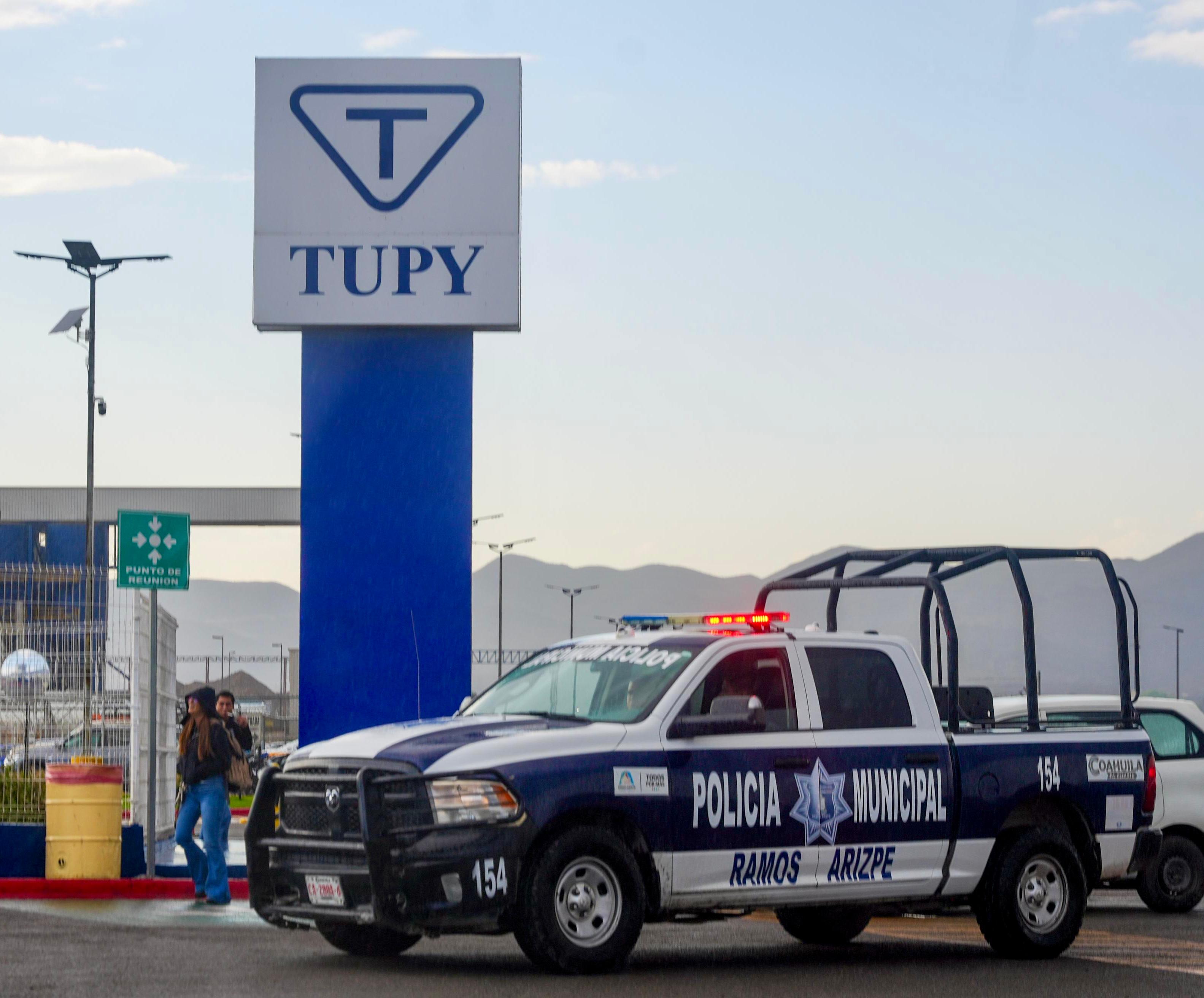 Refuerzan seguridad en zona industrial de Ramos Arizpe