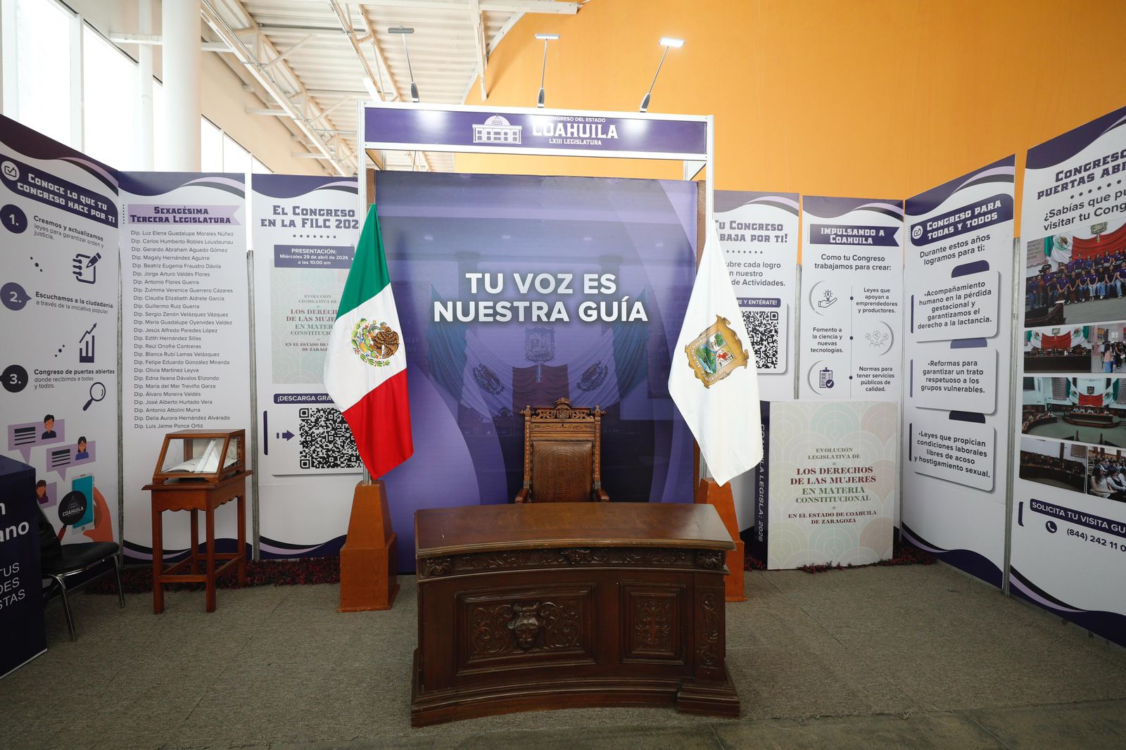 Congreso de Coahuila presente en la Feria Internacional del Libro Coahuila 2026