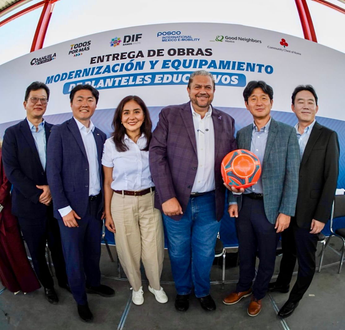 Municipio e IP mejoran entorno de niños y niñas en Ramos Arizpe